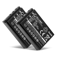 2x Ersatz Akku für Kodak Easyshare DX6490 DX7440 DX7590 DX7630 P850 P880 - Kamera Ersatzakku KLIC-5001 - Kameraakku 1400mAh, Batterie