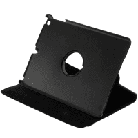 360° Smart Case for iPad Air 1 / iPad 5 / iPad 6 - Kunstlær, svart shell pocket tasker