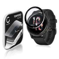 Protector de pantalla para smartwatch Garmin Venu 2 de CELLONIC® - Tempered Glass (Calidad HD / 3D Full Cover / 0,33mm / 9H), Screen protector, Cristal templado