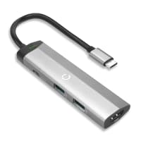 4-i-1 multi USB-port hub – USB C til HDMI-adapter 4K @ 30Hz, USB Type C hub, 2x USB A 3.0 PD 3.0 – Multiport USB C-dongle for Mac OS, Windows, Macbook, Lenovo, Dell, HP