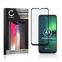 Protection d'écran en verre pour smartphone Motorola Moto G8 Plus (3D Full Cover, haute résistance 9H, 0,33mm, Full Glue)