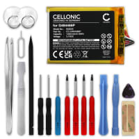 Batteri för Polar V650, Polar G484466P 1400mAh + Verktygsset 17 delar från CELLONIC