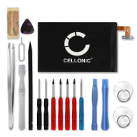 CELLONIC® Udskiftning af mobil batteri til HTC One M8, M8 Eye / One E8 / One Max + 17-værktøjs reparationssæt til telefoner - B0P6B100 2600mAh