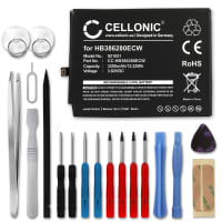 CELLONIC® Udskiftning af mobil batteri til Huawei P10 / Honor 9 + 17-værktøjs reparationssæt til telefoner - HB386280ECW 3200mAh