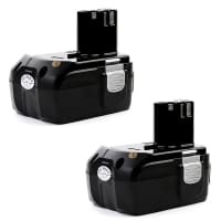 2x Batteria BCL1815 ,BCL1840, EBM 1830, 326240, 326241, 327730 per attrezzo Hitachi WR18DL, CR18DL, C 18DL, DV18DCL2, DS18DL Affidabile batteria di ricambio da 3Ah ioni di litio senza effetto memoria per utensili Hitachi