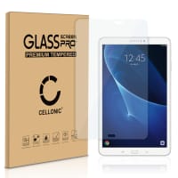 CELLONIC® Screen Protector for Samsung Galaxy Tab A 10.1 (SM-T580 / SM-T585) Tablet Screen Cover Film - 2.5D 0.33mm Full Glue 9H Tempered Glass Display Screen Guard Crystal Clear