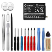 CELLONIC® Phone Battery Replacement for Xiaomi Poco M3 / Redmi Note 9 + 17-Tool Phone Repair Kit - BN62 5700mAh