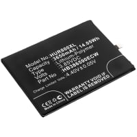 subtel HB386590ECW mobilbatteri för Huawei Honor 8x med 3.85V, 3650mAh - ersättningsbatteri med lång batteritid