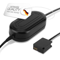 Power Supply for Panasonic Lumix FZ1000 II FZ300 FZ200 FZ2000 G70 G6 AC Adapter DMW-AC8 + DMW-DCC8 DC Coupler - Dummy Battery - Battery Eliminator from subtel