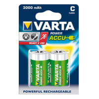 Uppladdningsbara batterier C / Baby (LR14) Varta Power Accu Varta 56714 2x