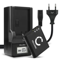 2x Batteri för Ricoh GR III G900 G900SE GR IIIx WG-6 kamera med hög 1100mAh kapacitet + laddare för uppladdningsbara kamerabatterier