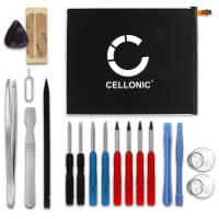 CELLONIC® Replacement Tablet Battery for Samsung Galaxy Tab E 9.6 (SM-T560 / SM-T561) + 17-Tool Tablet Repair Kit - EB-BT561ABA 5000mAh