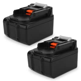 Ersatz akita Ladegerät it 2X Akku 18V 5.0Ah für akita Baustellenradio BR100 BR102 DR100