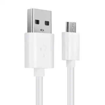 Cable Micro USB de Datos y de Carga para auriculares, smartphone, tablet, GPS y más 2A 1m blanco PVC