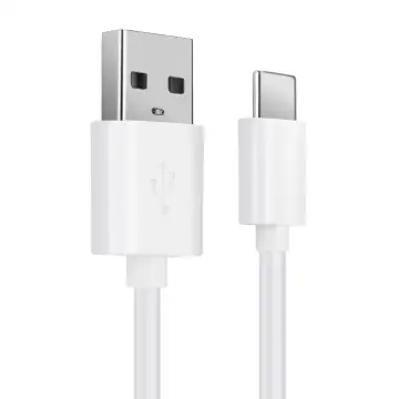 USB C Type C Phone Charger Cable for Realme 7, 7 Pro, 6, 6 Pro, 6s, 6i, 5 Pro / X50 5G, X50 Pro / X2, X2 Pro 1m Fast Charging 3A Smartphone Data Cable PVC White