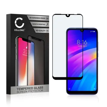 Screen Protector for Xiaomi Redmi 7 Phone Screen Cover - 3D Case-friendly 0,33mm Full Glue 9H Tempered Glass Smartphone Display Screen Guard Black