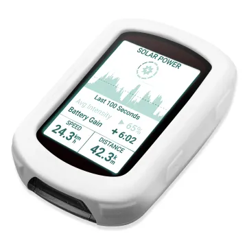 Protezione CELLONIC® silicone compatibile con Garmin Edge 540 / Edge 840 Custodia cover in Silicone assorbi-urti, case per navigatore su bici, bumper bianco