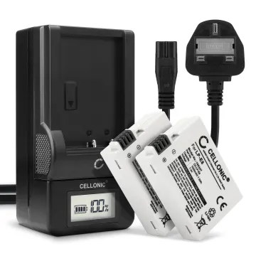 2x LP-E8 Batteries for Canon 600D EOS 700D EOS 550D EOS 650D EOS Rebel T2i T3i T4i T5i EOS Kiss X4 X5 X6i - 1020mAh DSLR LPE8 Battery Replacement + LCD Smart Charger