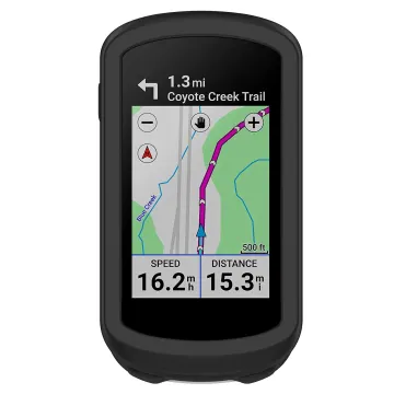 Protezione subtel® silicone compatibile con Garmin Edge Explore 2 Custodia cover in Silicone assorbi-urti, case per navigatore su bici, bumper nero