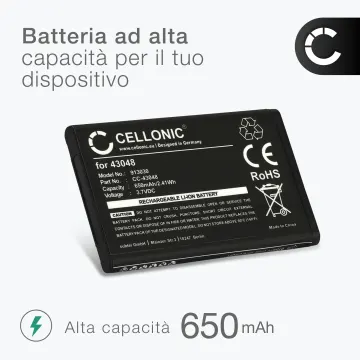 2x Batteria CELLONIC 043048,C0487,SV20405855 per telefono Swissvoice ePure / ePure fulleco DUO Ricambio affidabile da 650mAh per il tuo fisso/cordless