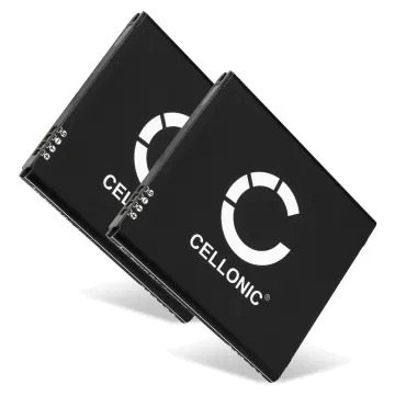 2x Batteria CELLONIC® EB-BG530BBE, EB-BG531BBE per telefono Samsung Galaxy J5 / J3 Duos / Grand Prime (SM-G530H / SM-J500 / SM-J320) Ricambio affidabile da 2400mAh per il tuo cellulare smartphone