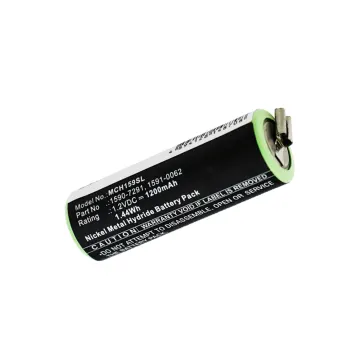 Batteria di ricambio 1590-7291, 1591-0062, 1591-0067 per Moser Ermila Bella 1590 Affidabile sostituzione da 1200mAh rasoio spazzolino tagliacapelli elettrico