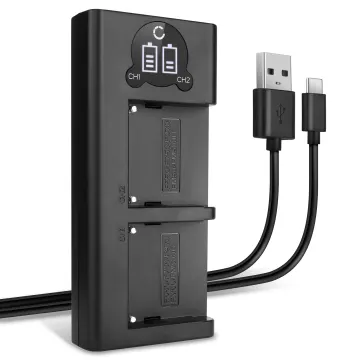 Cargador Doble USB Sony BC-VM50 para baterías Sony NP-F330 NP-F970 de cámaras Sony HXR-NX100 Z Cam E2 Sony HXR-MC2500 NEX-FS700R NEX-FS700RH HVR-Z1 HVR-V1