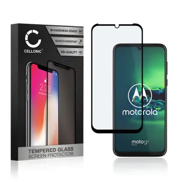 Vetro temperato CELLONIC® per Motorola Moto G8 Plus, screen protector (3D Full Cover 9H 0,33mm Full Glue) nero Pellicola salva schermo per telefono cellulare smartphone