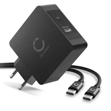 Cargador USB C Type C para Bang & Olufsen BeoPlay A1, A2 Active, BeoLit 17, BeoPlay P2, P6 - Cargador inteligente max. 30W (PD 18W) 5.4A / PD 18W con cable carga de 2m para altavoces