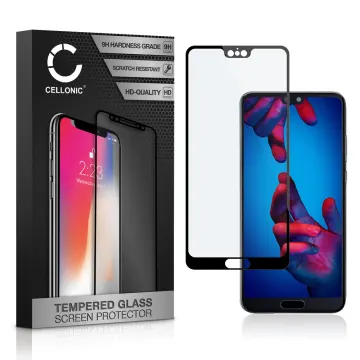 Vetro temperato CELLONIC® per Huawei P20, screen protector (3D Full Cover 9H 0,33mm Full Glue) nero Pellicola salva schermo per telefono cellulare smartphone