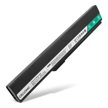 Batería ASUS para ordenador portátil ASUS K52J, A52J, K52F, A52F, Pro5IJ, K52N, K52, X52N, P52F, X52D 4400mAh 10.8V - 11.1V  de CELLONIC