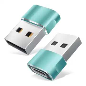 CELLONIC® " Adattatori USC-C femmina su USB maschio connettore, colore verde, ricarica & trasferisci dati velocemente da e per telefoni cellulari smartphone tablet e laptop