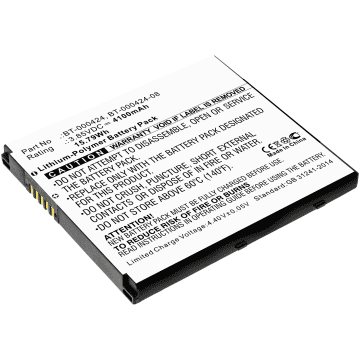 BT-0000424A, BT-000424, BT-000424-08 Battery for Zebra EC50, EC55 MDE Barcode Scanner Battery Replacement - 4100mAh 3.85V Lithium Polymer