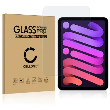 Vetrino protettivo 9H CELLONIC® per tablet Apple iPad Mini 6 (2021) - A2568, (2.5D Screen protector 0,33mm Full Glue), colore Trasparente, pellicola salva-schermo anche per e-reader