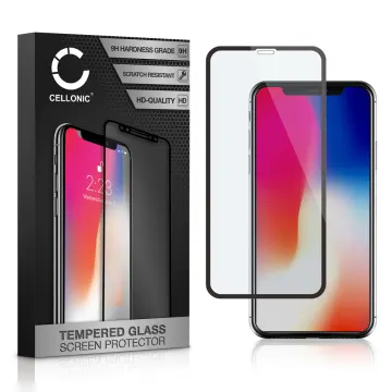 Vetro temperato CELLONIC® per Apple iPhone 11 Pro / iPhone X / iPhone Xs, screen protector (3D Full Cover 9H 0,33mm Full Glue) nero Pellicola salva schermo per telefono cellulare smartphone