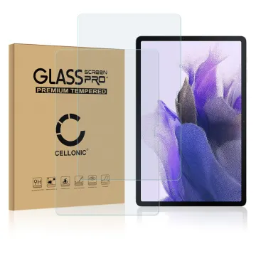 2x Protector de pantalla tablet Samsung Galaxy Tab S7 FE (SM-T730), (SM-T735), (SM-T736) de CELLONIC® - (Calidad HD / 2.5D / 0,33mm / 9H), Tablet Screen protector, Tempered glass, Cristal templado