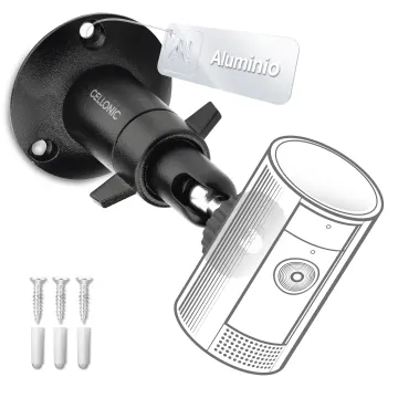 Soporte para cámara de seguridad exterior o sensores de movimiento - Soporte con rosca de 1/4" para cámaras de videovigilancia Arlo, Ring, Blink, Eufy, Reolink, Wyze, Zumimall, Security camera mount for indoor outdoor