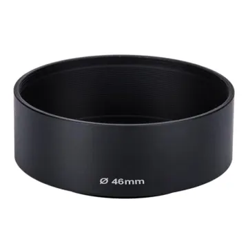 CELLONIC® LN-46S Lens Hood for Olympus M.Zuiko Digital 17mm 1.8 ED, ... - Ø 46mm Metal Screw-in Cylindrical / Round Sun Shade