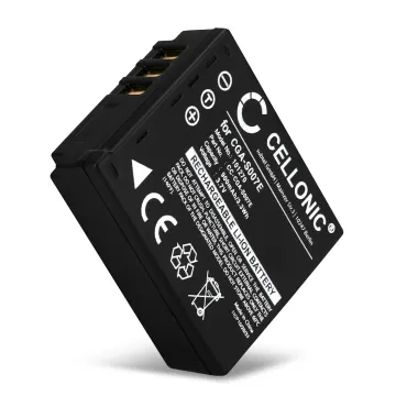 Batteria CGA-S007,CGR-S007,DMW-BCD10 per fotocamera Panasonic Lumix DMC-TZ5 DMC-TZ5 DMC-TZ3 DMC-TZ1 DMC-TZ4 DMC-TZ2 Affidabile ricambio da 900mAh, marca CELLONIC®