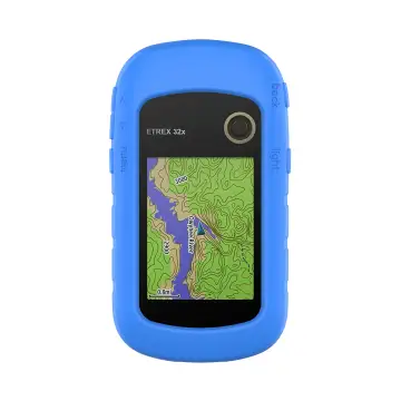 subtel® Funda Garmin eTrex 10 eTrex 20 eTrex 20x eTrex 22x eTrex 30 eTrex 30x eTrex 32x, Funda de Silicone para dispositivos GPS bicicleta - Funda protectora en Azul Back Cover Bumper Case Shockproof