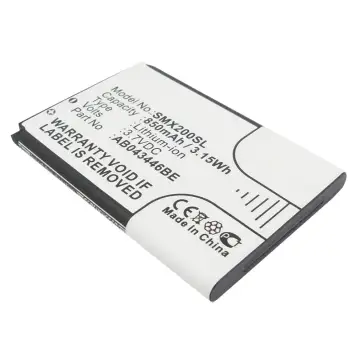 AB043446BE Battery for Samsung SGH-X200, SGH-E250, SGH-C260, SGH-E900, GT-E1080 Smartphone / Phone Battery Replacement - 850mAh