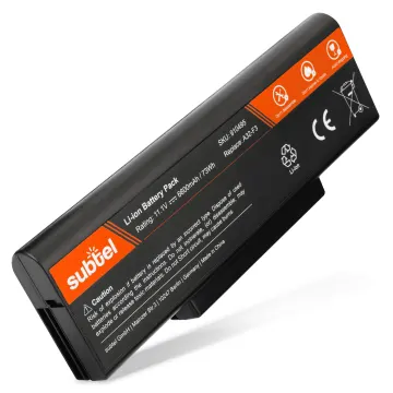 Battery for MSI GT640, CR400, PR600, GT740, GX620, VR600, Megabook M635, M670 10.8V - 11.1V 6600mAh from subtel