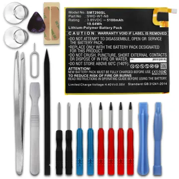 subtel® Replacement Tablet Battery for Samsung Galaxy Tab A 8.0 2019 (SM-T290 / SM-T295) + 17-Tool Tablet Repair Kit - SWD-WT-N8 5100mAh