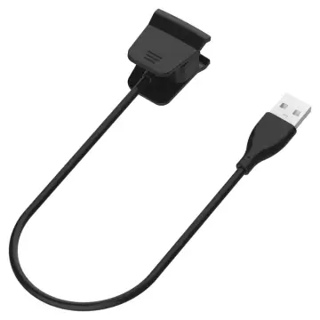 Cable USB para FitBit Alta HR - Cable de Carga y Datos 0,20m 1A negro PVC