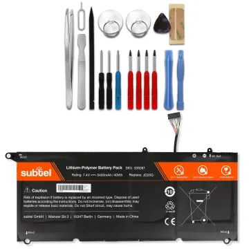 Battery for Dell XPS 13 9350 / XPS 13 9343 / XPS 13D-9343 + Werkzeug-Set Laptop - 5400mAh 7.4V + Tool-kit