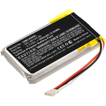 GPS Battery for Garmin DashCam 45, DashCam 55 - 250mAh 361-00103-00 Battery Replacement SatNav Sat Nav