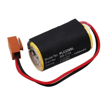 Batteria sostitutiva per Panasonic BR-2/3A, BR2/3AE2P, CR17335, CR17335-SE Affidabile ricambio da 1200mAh celle dalla lunga durata di vita utile