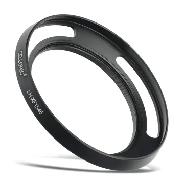 LH-XF1545 Camera Lens Hood for Fuji Fujinon XC 15-45mm F3.5-5.6 OIS PZ - Metal Screw-in Cylindrical / Round Lens Shade from CELLONIC