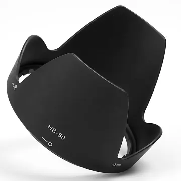 HB-50 Kamera Gegenlichtblende für Nikon AF-S NIKKOR 28-300 mm 1:3,5-5,6G ED VR – Kunststoff Bajonett Tulpe / Flower / Petal / Tulip Gegenlichtblende von CELLONIC