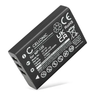 NP-120 Battery for Besteker Pro 4K AC1 | Ordro HDV-D320, Ordro HDV-D325, Ordro HDV-D395, Ordro HDV-D80S, Ordro HDV-P72, Ordro HDV-V88 1800mAh Camera Battery Replacement NP-120